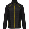 WK DESIGNED TO WORK WK 6147 / Unisex pracovná hybridná bunda - čierna/žltá L
