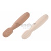 Ergonomické tréningové lyžičky Silicone Pre-Spoons Praline Clay Beaba zo silikónu na samostatné jedenie 2 kusy od 4 mes BE913593