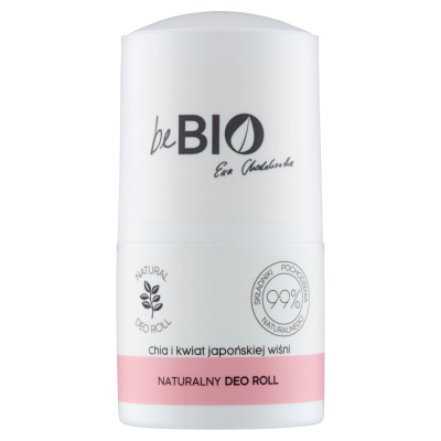 beBIO dezodorant roll-on chia seeds a japanese cherry blossom, 50 ml