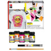 Marabu Farby na textil Neon, sada 4 x 15 ml