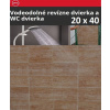 ZAVRZ Revízne dvierka š x v 20x40 cm-PUSH-Vodeodolné, na doske GlassRock ZAVRZV BK200x400