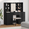 zahrada-XL Sada toaletného stolíka 3 pcs Čierny dub 50 x 41 x 135 cm 3334291