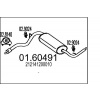 MTS Koncový tlmič výfuku 01.60491