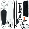 vidaXL Nafukovací Stand up paddleboard, čierno biely 92727