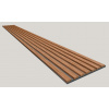 Dekoračný 3D lamelový Akustic panel 265x30x2,4cm Filc MDF Diamant Si lamela fólia Dub Jese 3D-F-DJ-DIAM