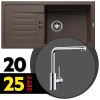 BLANCO SET 11-C 25 FAVUM XL 6 S káva + MILA chróm