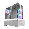 Počítačová skriňa Darkflash DS900 AIR (biela) + 6 ARGB ventilátorov DS900 Air White + fa