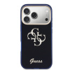 Guess IML 4G Script Metal Logo Zadní Kryt pro iPhone 17 Pro Max Blue