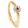 Krúžok gold 585 SKUTOČNÉ RUBY , cubic Zirconia (Krúžok gold 585 SKUTOČNÉ RUBY , cubic Zirconia)