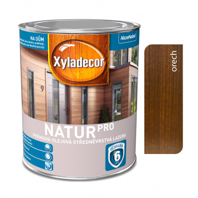 Xyladecor Natur Pro orech 0,75l - olejová strednovrstvá lazúra