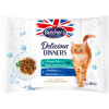 Butcher's Cat Pouches Delicious Dinners Sea Fish & Cod 4x100g