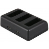 PATONA Trojitá nabíjačka digitálnych kamier GoPro Hero 5/Hero 6/Hero 7/Hero 8 AHDBT-501/ micro USB/ USB-C