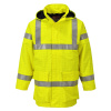 PORTWEST HI-VIS BIZFLAME S774 / Nehorľavá reflexná bunda do dažďa, antistatická - HV žltá XXXL