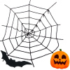 VERK GROUP Umelá veľká čierna pavučina Halloween dekorácie