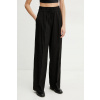 Nohavice s prímesou ľanu Marella FRED 2513131085 čierna 34
