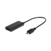 Gembird adaptér MHL (M) - HDMI (F) + microUSB (BF, 11pin), 16cm A-MHL-003