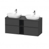 Duravit D-Neo Skrinka na 2 umývadlá 140 cm, matný grafit DE4970B4949