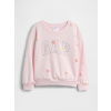 GAP Baby mikina s logom Ružová 4YRS Ružová Ružová