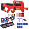 NERF FORTNITE COMPACT SMG ČERVENÝ SET + TERČ + 30 ŠÍPOK