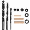BGS Diy BGS 50405 | Sada drevených kolíkov / vrtákov | 6 - 10 mm | 43-dielna