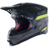 ALPINESTARS prilba SUPERTECH S-M10 limitovaná edícia AMS, sivá/biela/žltá/čierna, veľkosť XL
