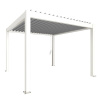 Biohort Pergola 3,5 x 3,5 biela/strieborná 367,5 x 367,5 cm
