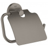 GROHE Essentials 40367AL1 Držiak toaletného papiera s krytom, kartáč. Grafit GRO 40367AL1