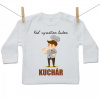 Boodyy Tričko s dlhým rukávom Keď vyrastiem budem kuchár 74 (6-9 mesiacov)