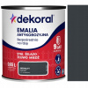 Alkydová smaltovaná farba na kov Dekoral 0,65 l, šedá, polomatná