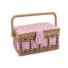 Kazeta - košík na šijacie potreby - ruža