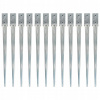 vidaXL Kotviace hroty 12 ks 7x7x90 cm
