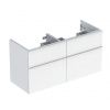 Geberit iCon - Umývadlová skrinka, 118x62x48 cm, 4 zásuvka, lesklá biela 502.309.01.1
