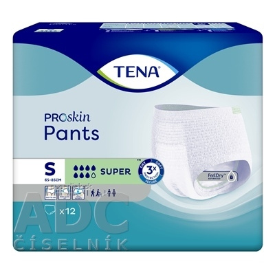 TENA Pants Super S naťahovacie inkontinenčné nohavičky 1x12 ks, 7322541140100