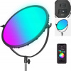 Neewer Kulatá LED lampa s boční podsvícením RGB Bluetooth Vlog 65W 18 na 14mm 16mm / Gr18c