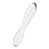 Satisfyer Dazzling Crystal 1 obojstranné sklenené dildo - transparentné