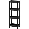 Polička do kúpelne - IKEA VESKEN RACK PRE KÚPEĽNU ČIERNA 36X23X100CM (Polička do kúpelne - IKEA VESKEN RACK PRE KÚPEĽNU ČIERNA 36X23X100CM)