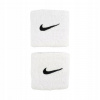 FROTÉ PÁSKY NA ZÁPÄSTIE NIKE SWOOSH WRISTBANDS 2 KS BIELE N1012405101OS