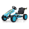 MILLY MALLY Detská šliapacia motokára Go-kart Rocket tyrkysová 60x59x123 modrá