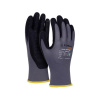 Rukavice pletené, polomáčané DONAU SAFETY Flex-Dotted, kat. II šedé veľ. 8