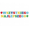 Girlanda Banner Všetko najlepšie Narodeniny 3m