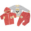 Hippil baby 3dielny detský set - Teddy, losos veľkosť: 80 (9-12m)