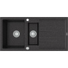 Granitový drez MEXEN ANDRES 100 x 50 cm čierny-škvrnitý