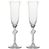 Poháre na sekt L´Amour set 2 ks biela + svadobné gravírovanie (3885207 + pieskovanie)
