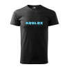 Sablio Tričko s potlačou ROBLOX modrý text - černé M