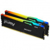Pamäťový modul Kingston FURY Beast Black RGB XMP 16GB (2x8GB) DDR5 6000MHz CL30 (KF560C30BBAK2-16)