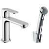 Hansgrohe Rebris S umyvadlová batéria s bidetovou sprškou, chrom