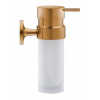 Duravit Starck T - Dávkovač mydla s držiakom, matné sklo/kefovaný bronz 0099350400