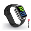 SWISSTEN silikonový řemínek pro Apple Watch 42-44 mm černá 46000111