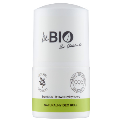 beBIO dezodorant roll-on bamboo a lemongrass, 50 ml
