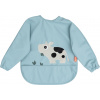 Podbradník s rukávmi Tiny Farm 6-18 m sýto modrý